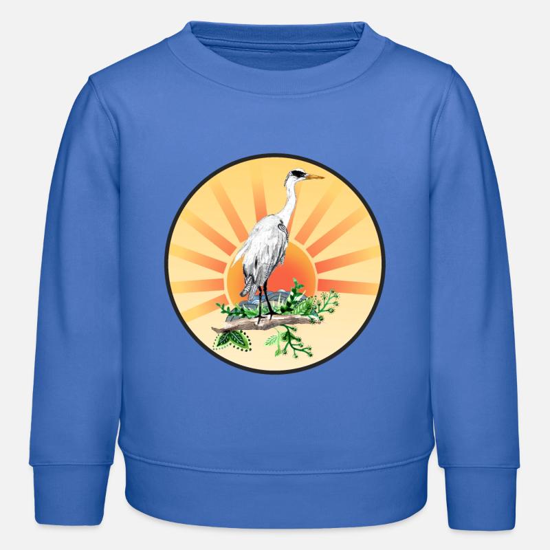 Graureiher - Kinder Organic Sweatshirt Mini Changer von Stanley/Stella - carolina Blue