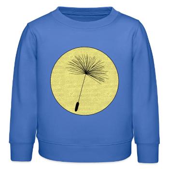Graines de pissenlit - Sweat enfant bio Stanley/Stella - carolina blue - Devant - AI Model Kid Female (0cm)