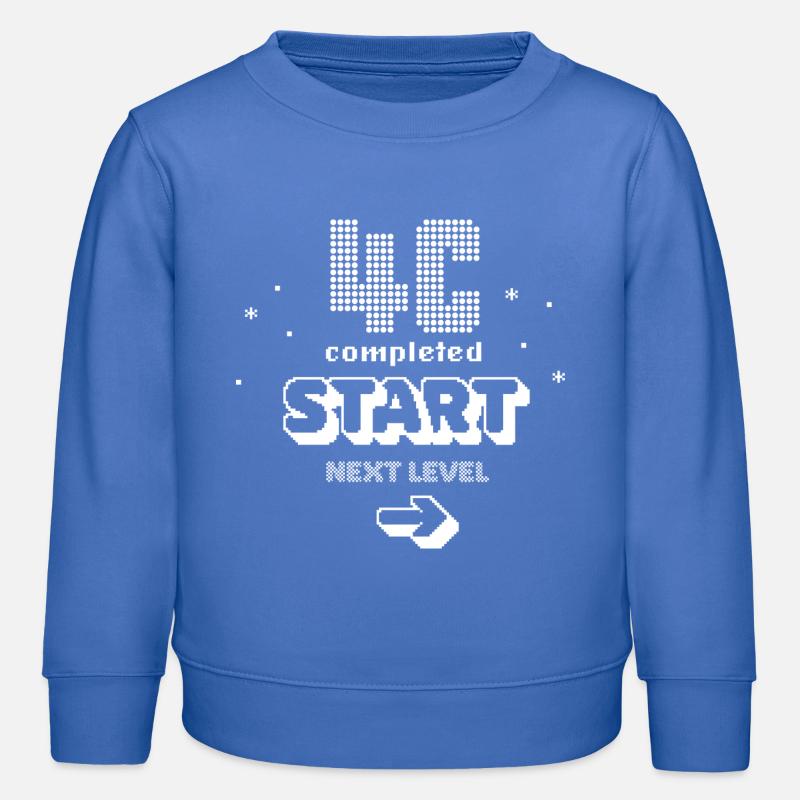 Abschlussklasse 4c - Kinder Organic Sweatshirt Mini Changer von Stanley/Stella - carolina Blue