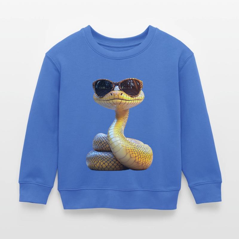 Schlange Python Kobra Mamba Klapperschlange Snake Kinder Organic Sweatshirt Mini Changer von Stanley/Stella