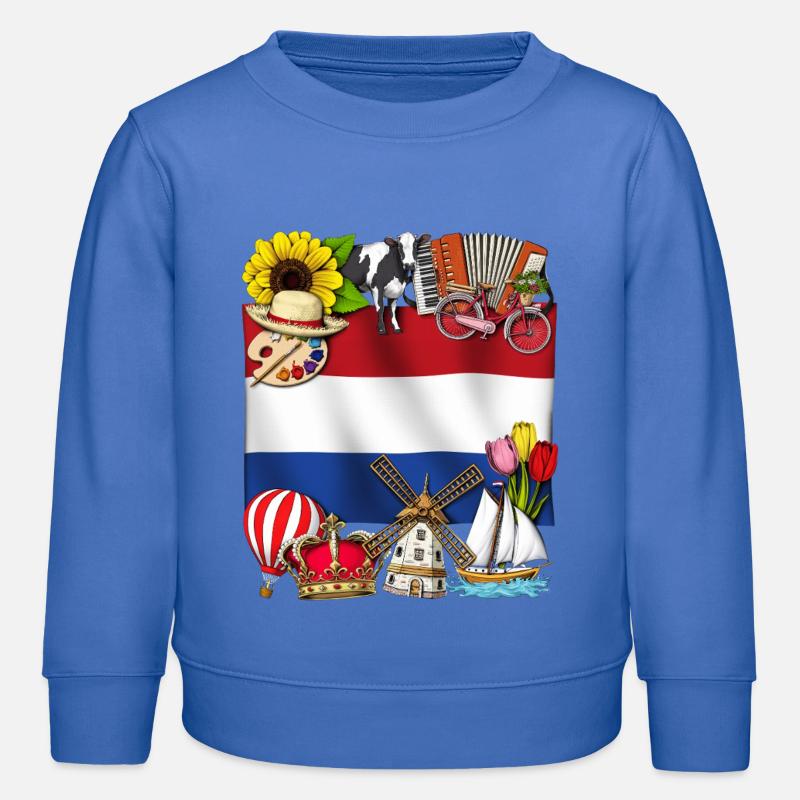 Pays-Bas - Sweat enfant bio Stanley/Stella - carolina blue