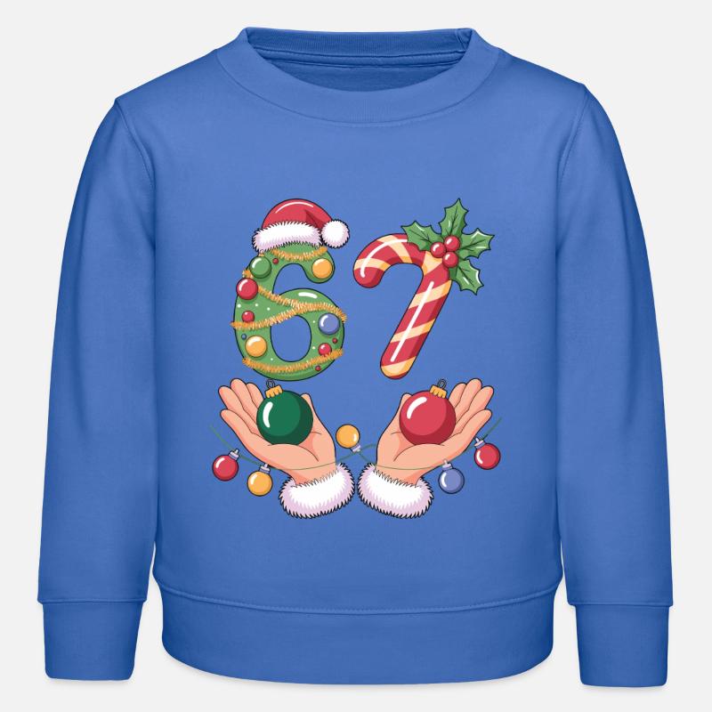 T-shirt de Noël mème 6-7 - Sweat enfant bio Stanley/Stella - carolina blue