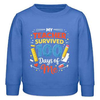 L’enseignant survit 100 jours - Sweat enfant bio Stanley/Stella - carolina blue - Devant - AI Model Kid Female (0cm)