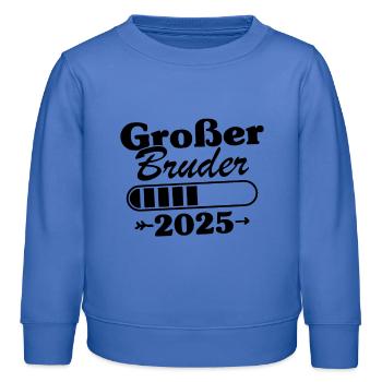Großer Bruder Loading 2025 - Kinder Organic Sweatshirt Mini Changer von Stanley/Stella - carolina Blue - Vorne - AI Model Kid Female (0cm)