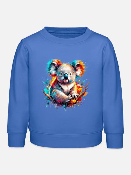 Koala - Kinder Organic Sweatshirt Mini Changer von Stanley/Stella - carolina Blue
