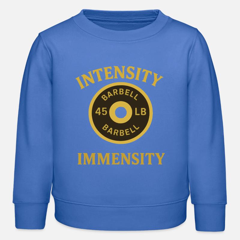 Conception intensive de poids d’haltères - Sweat enfant bio Stanley/Stella - carolina blue