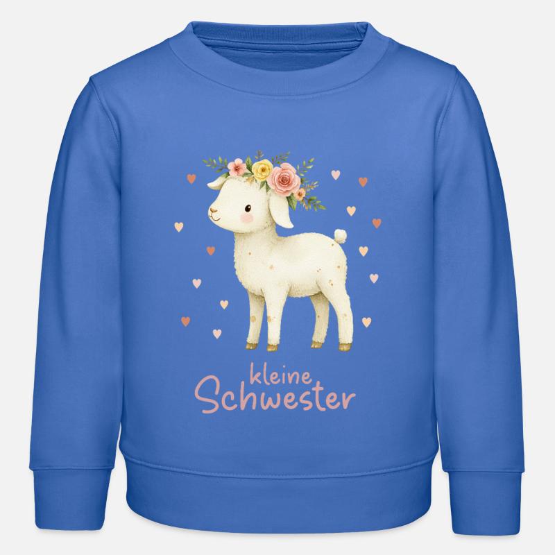 kleine Schwester Laemmchen - Kinder Organic Sweatshirt Mini Changer von Stanley/Stella - carolina Blue