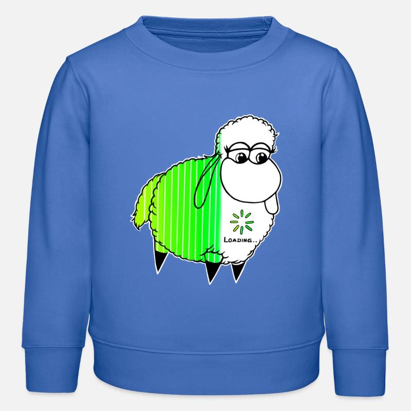 Wolly Sheepling Loading Beam Sheep Gaming - Kids Organic Sweatshirt by Stanley/Stella - carolina blue