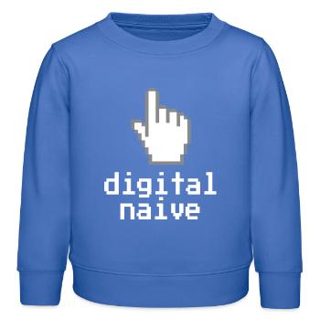 Digital naive - Kinder Organic Sweatshirt Mini Changer von Stanley/Stella - carolina Blue - Vorne - AI Model Kid Female (0cm)