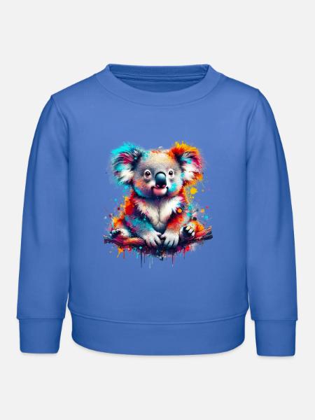Koala - Kinder Organic Sweatshirt Mini Changer von Stanley/Stella - carolina Blue
