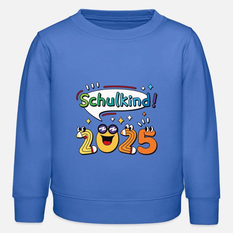 Schulkind 2025 Einschulung Schulanfang - Kinder Organic Sweatshirt Mini Changer von Stanley/Stella - carolina Blue