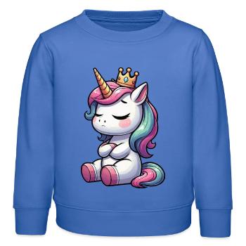 Licorne Licorne Fan Licorne Amoureux de la licorne - Sweat enfant bio Stanley/Stella - carolina blue - Devant - AI Model Kid Female (0cm)