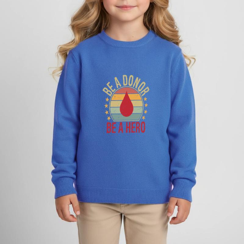 Sei ein Spender Sei ein Held Kinder Organic Sweatshirt Mini Changer von Stanley/Stella