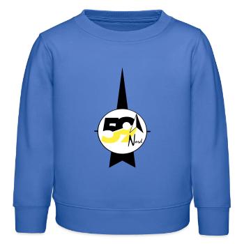 59 Nord-Logo - Kinder Organic Sweatshirt Mini Changer von Stanley/Stella - carolina Blue - Vorne - AI Model Kid Female (0cm)