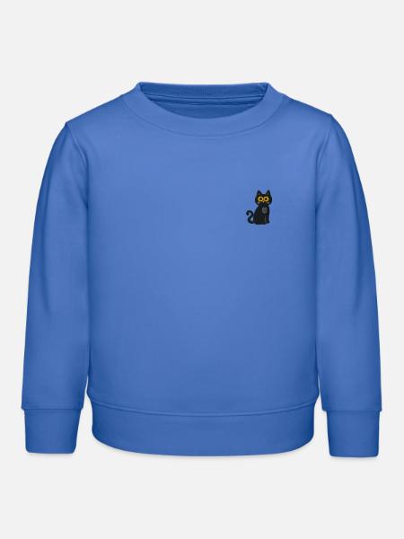 Katze - Kinder Organic Sweatshirt Mini Changer von Stanley/Stella - carolina Blue