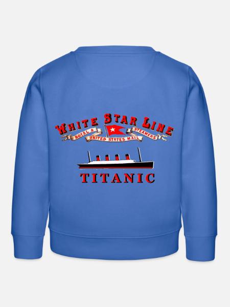 TITANIC WHITE STAR LINE - Kinder Organic Sweatshirt Mini Changer von Stanley/Stella - carolina Blue