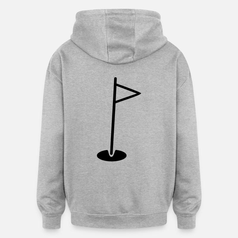 Golf - Oversized Unisex Hoodie - Grau meliert