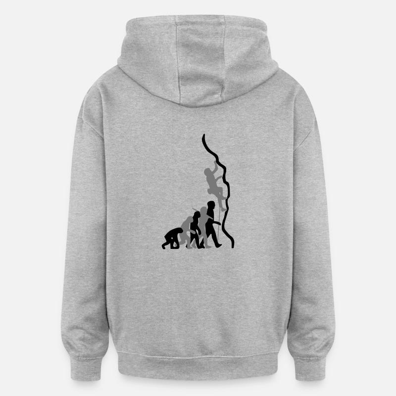 Montez Evolution 2c - Sweat à capuche oversize unisexe - gris chiné