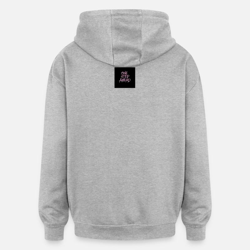 Neon Life Devise pour la motivation - Sweat à capuche oversize unisexe - gris chiné