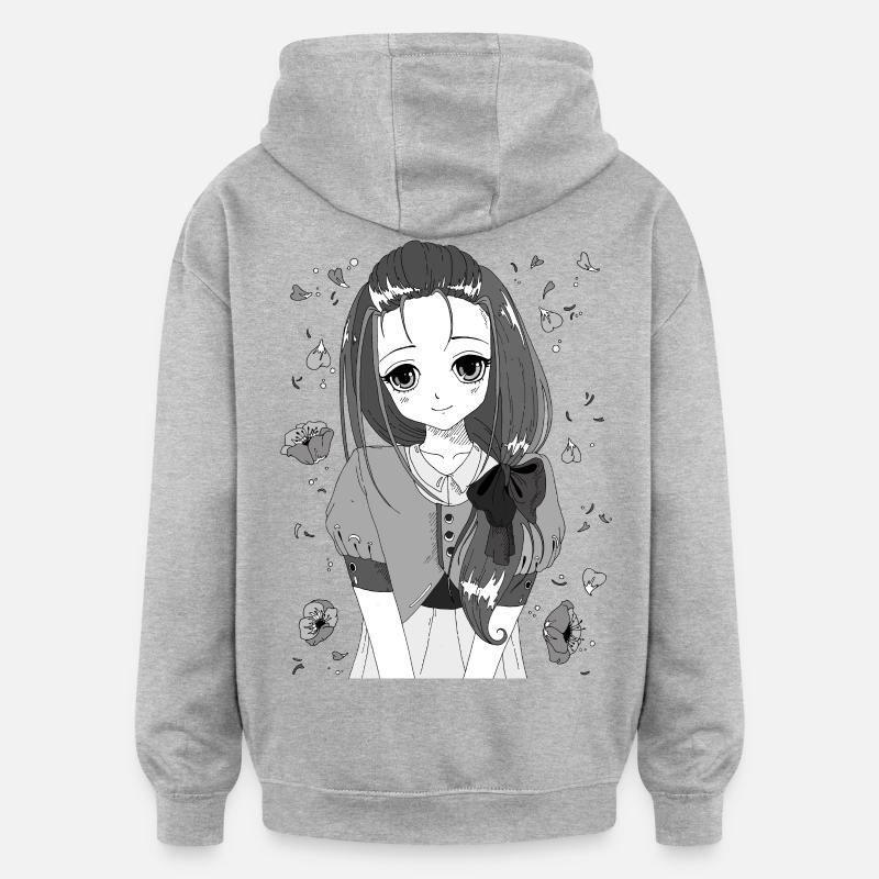 manga - Oversized Unisex Hoodie - heather grey