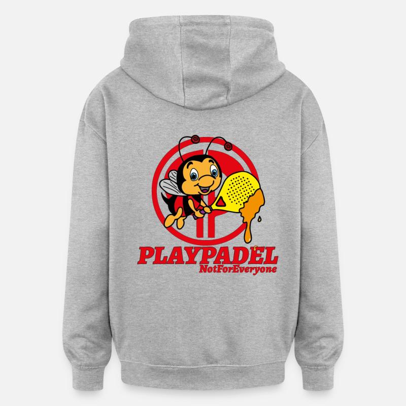 Exclusif Ape Padel - Sweat à capuche oversize unisexe - gris chiné