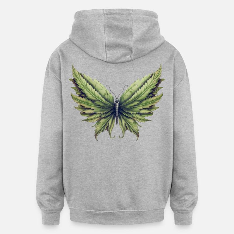 Annale - Sweat à capuche oversize unisexe - gris chiné