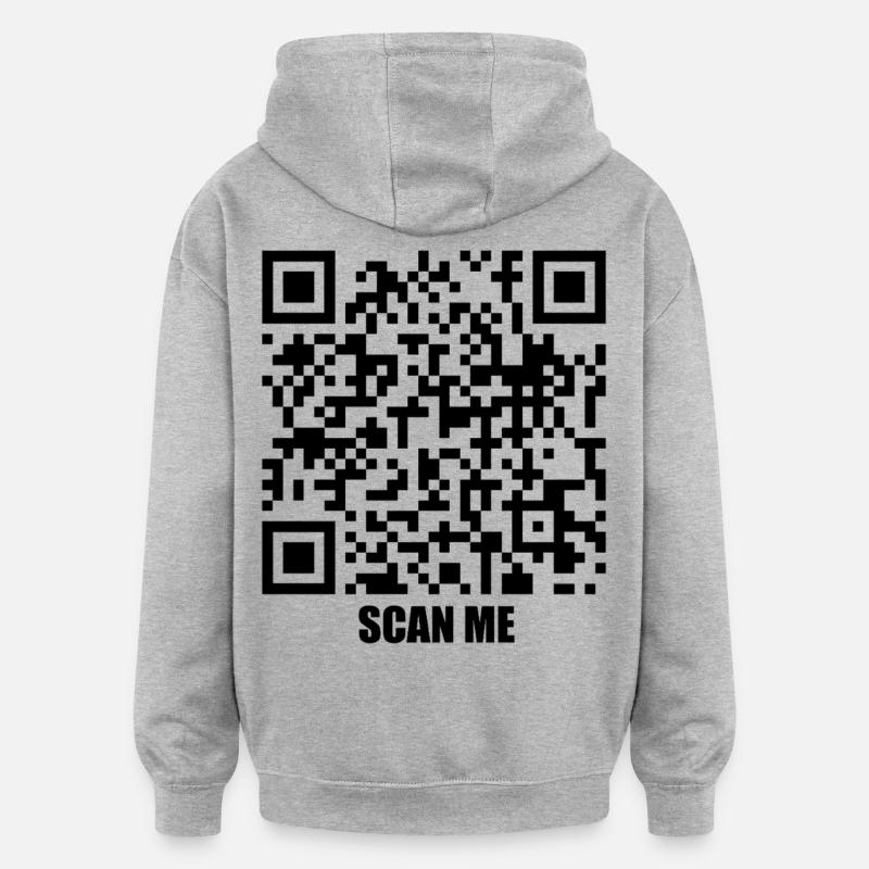 Message de citation – Volons ensemble - Sweat à capuche oversize unisexe - gris chiné