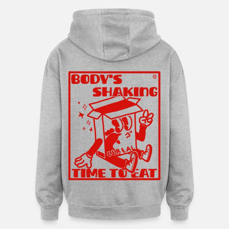 Hyperfixation ADHD problem - Sweat à capuche oversize unisexe - gris chiné