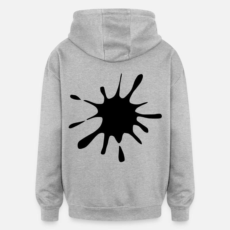 Goutte - Sweat à capuche oversize unisexe - gris chiné