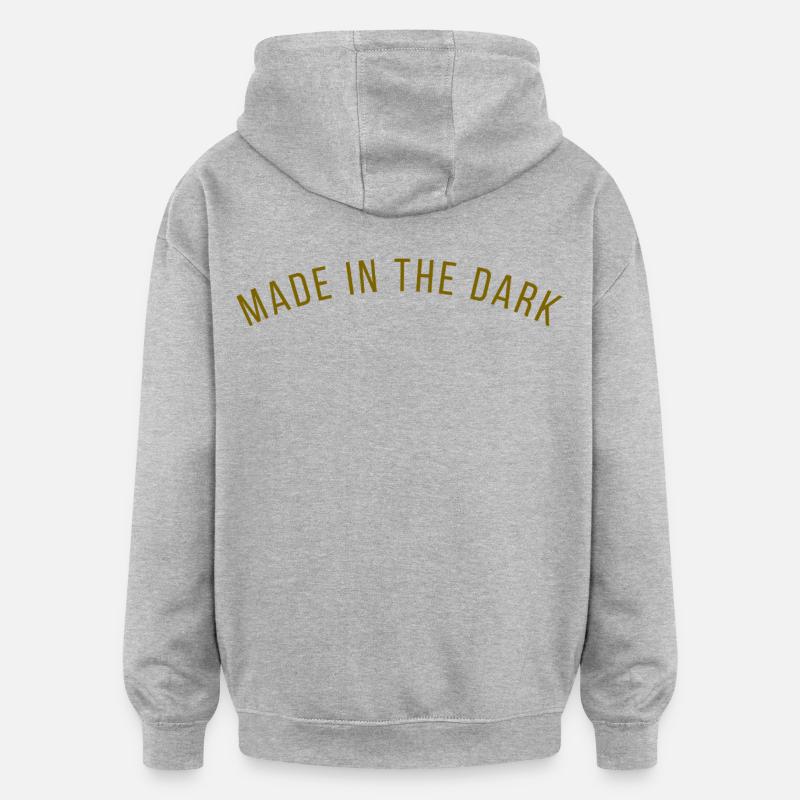MADE IN THE DARK - Motivation - Sweat à capuche oversize unisexe - gris chiné