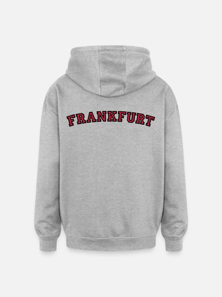 Frankfurt College Style - Oversized Unisex Hoodie - heather grey