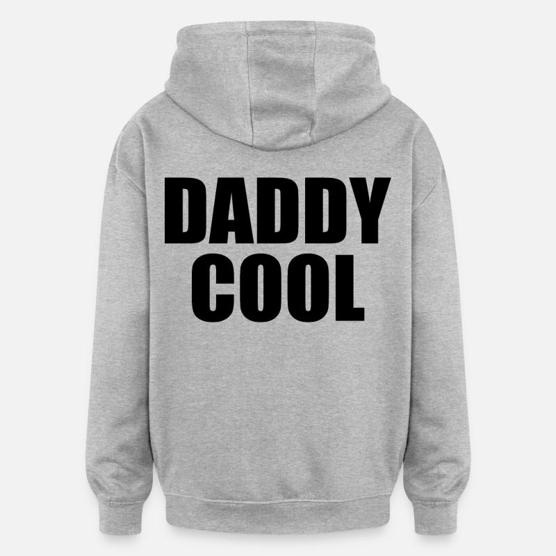 Daddy cool - Sweat à capuche oversize unisexe - gris chiné