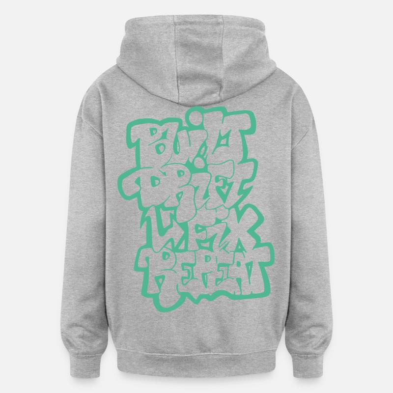 Built Drift Fix Repeat 04 - Oversized Unisex Hoodie - heather grey