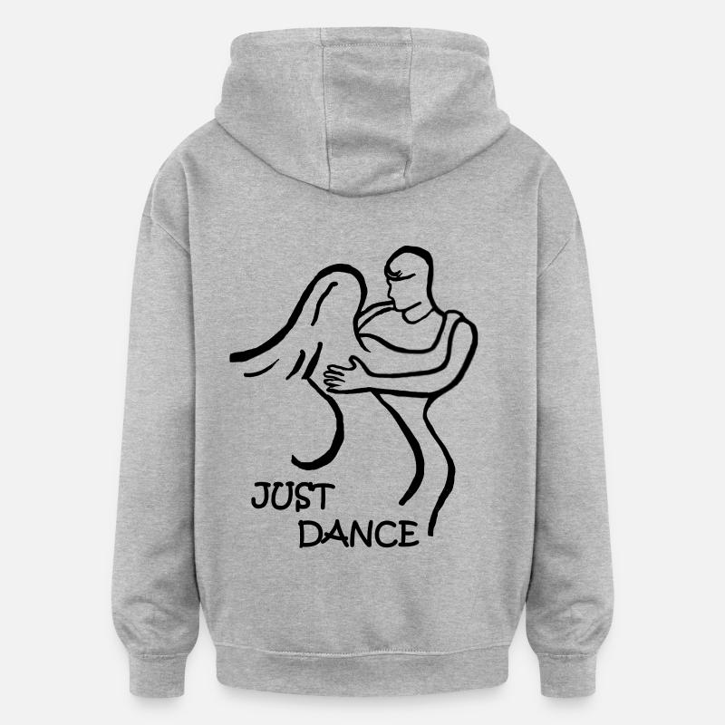 ZOUK-TANZ-GESCHENK JUST DANCE - Oversized Unisex Hoodie - Grau meliert