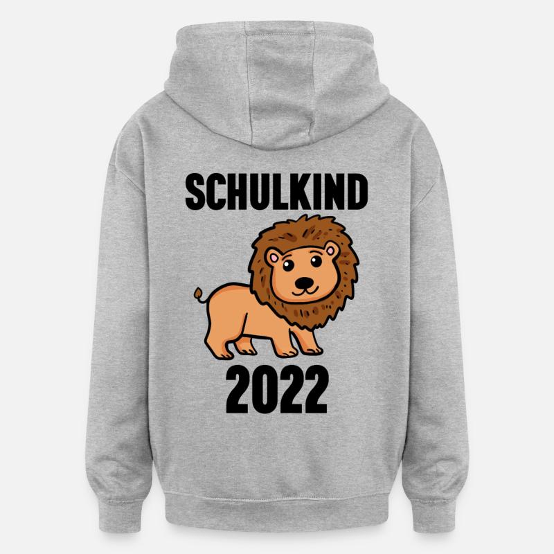 Schuldkind Einschulung 2022 - Oversized Unisex Hoodie - Grau meliert