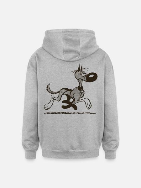 Lucky Luke Rantanplan Design - Oversized Unisex Hoodie - heather grey
