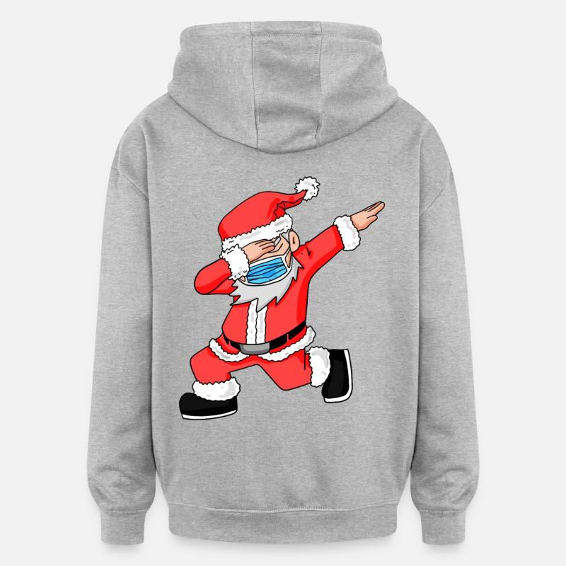Père Noël Noël - Sweat à capuche oversize unisexe - gris chiné