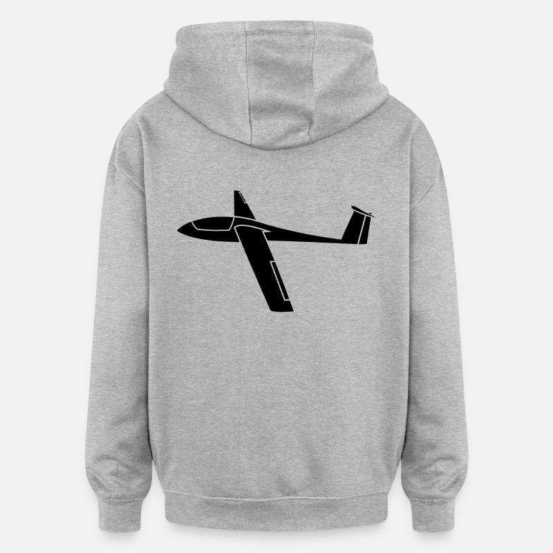 cirrus - Oversized Unisex Hoodie - Grau meliert
