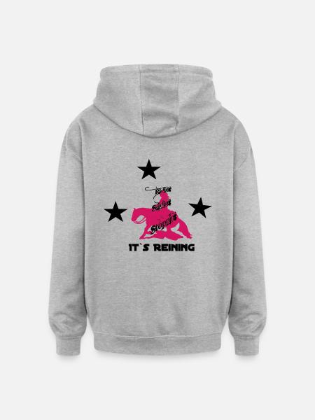 It`s reining - Oversized Unisex Hoodie - heather grey