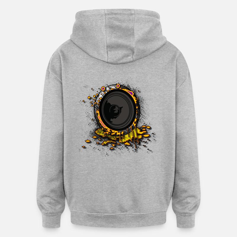 Président Graffiti 2 DJ - Sweat à capuche oversize unisexe - gris chiné