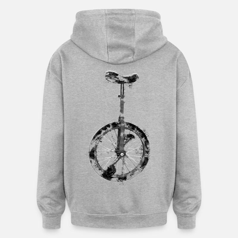 monocycle | monocycle - Sweat à capuche oversize unisexe - gris chiné