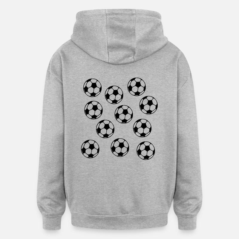 Foot - Sweat à capuche oversize unisexe - gris chiné