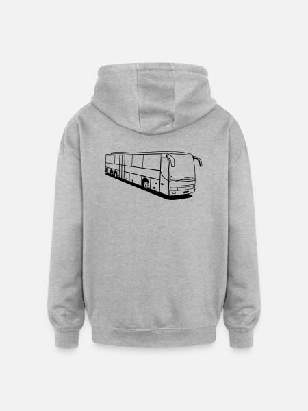 S 319 UL-GT - Oversized Unisex Hoodie - Grau meliert