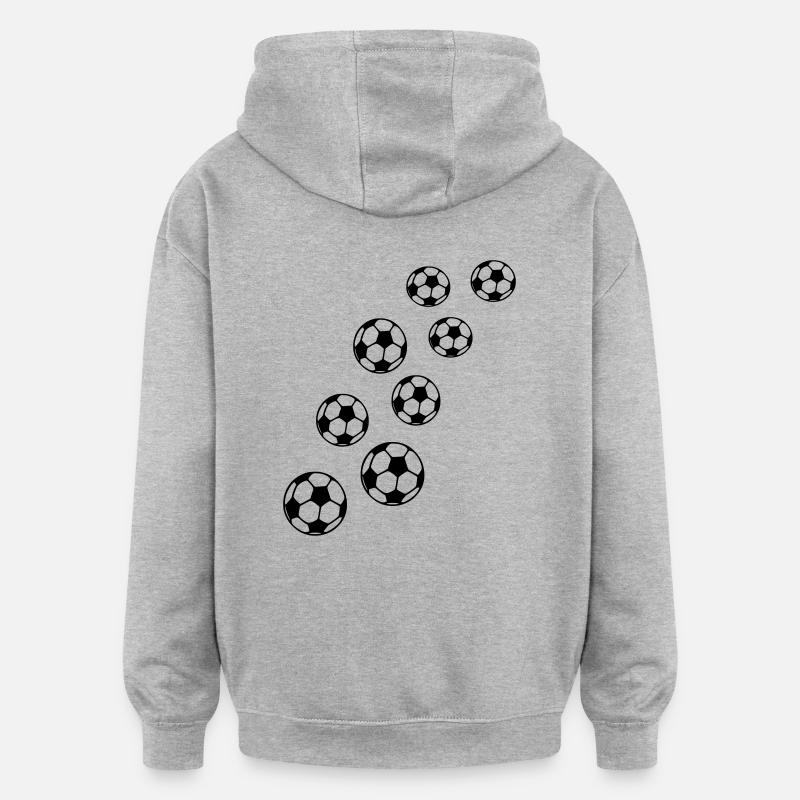 Foot - Sweat à capuche oversize unisexe - gris chiné