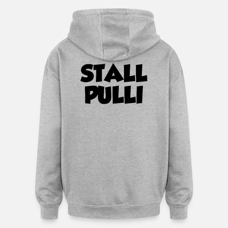 Stable sweater - Oversized Unisex Hoodie - heather grey