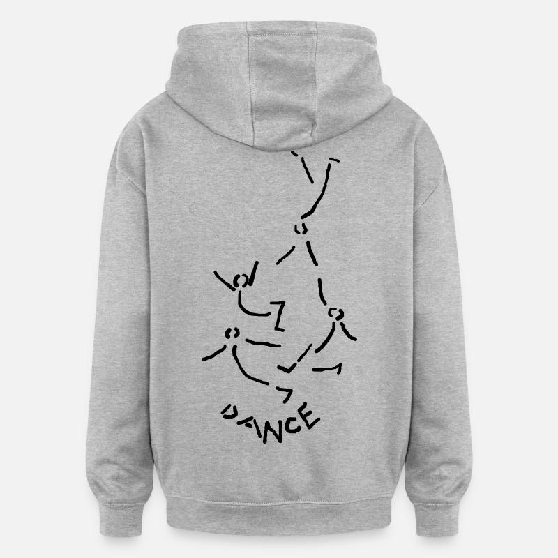 Danse Danse Danse - Sweat à capuche oversize unisexe - gris chiné