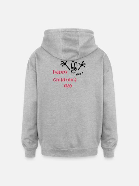 Children's Day, Children's Day - Oversized Unisex Hoodie - heather grey