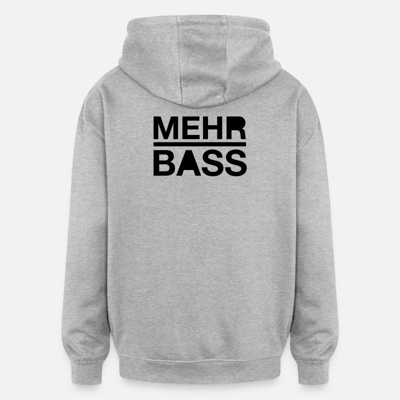 Plus basse - Sweat à capuche oversize unisexe - gris chiné