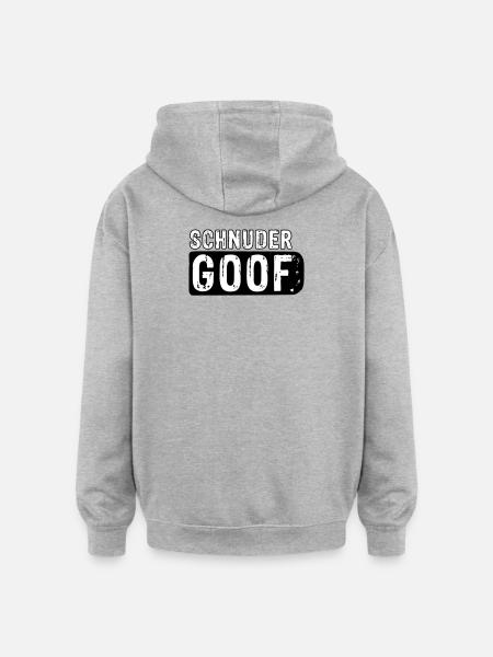 Schnudergoof | Berndeutsch (Vectorgraphic) - Oversized Unisex Hoodie - Grau meliert