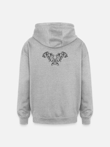 lackierpistole - Oversized Unisex Hoodie - Grau meliert